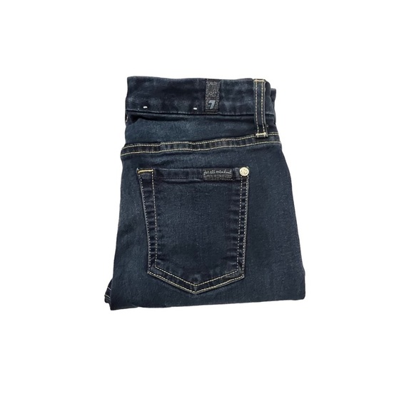 7 For All Mankind Kimmie Skinny Dark Wash Denim Jeans Size 26 - Picture 7 of 10